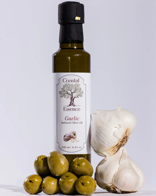 Olive Oil- Infused Garlic 8.45 oz- LOCAL