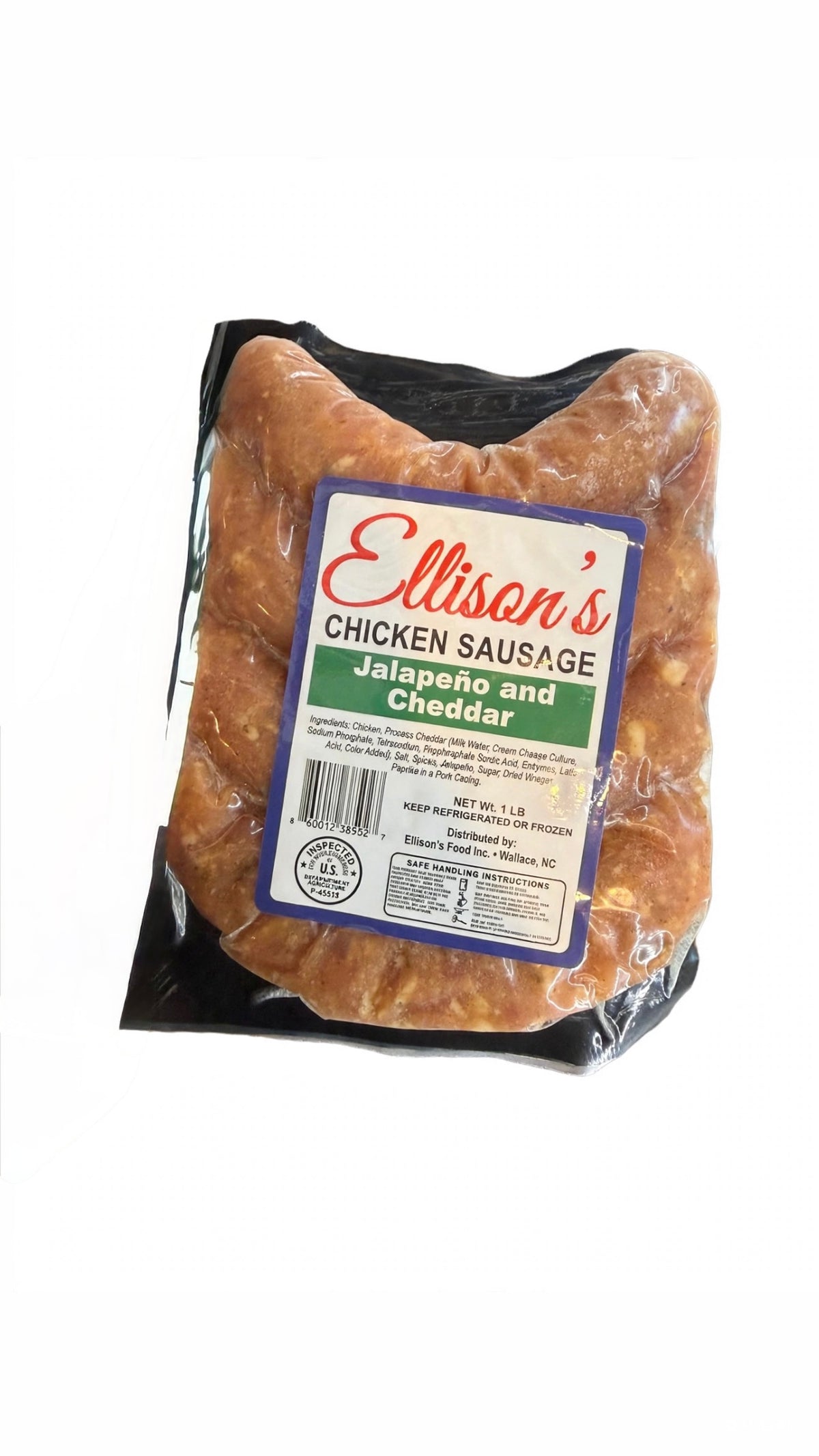 Chicken sausage links - Jalepeno & Cheddar - LOCAL