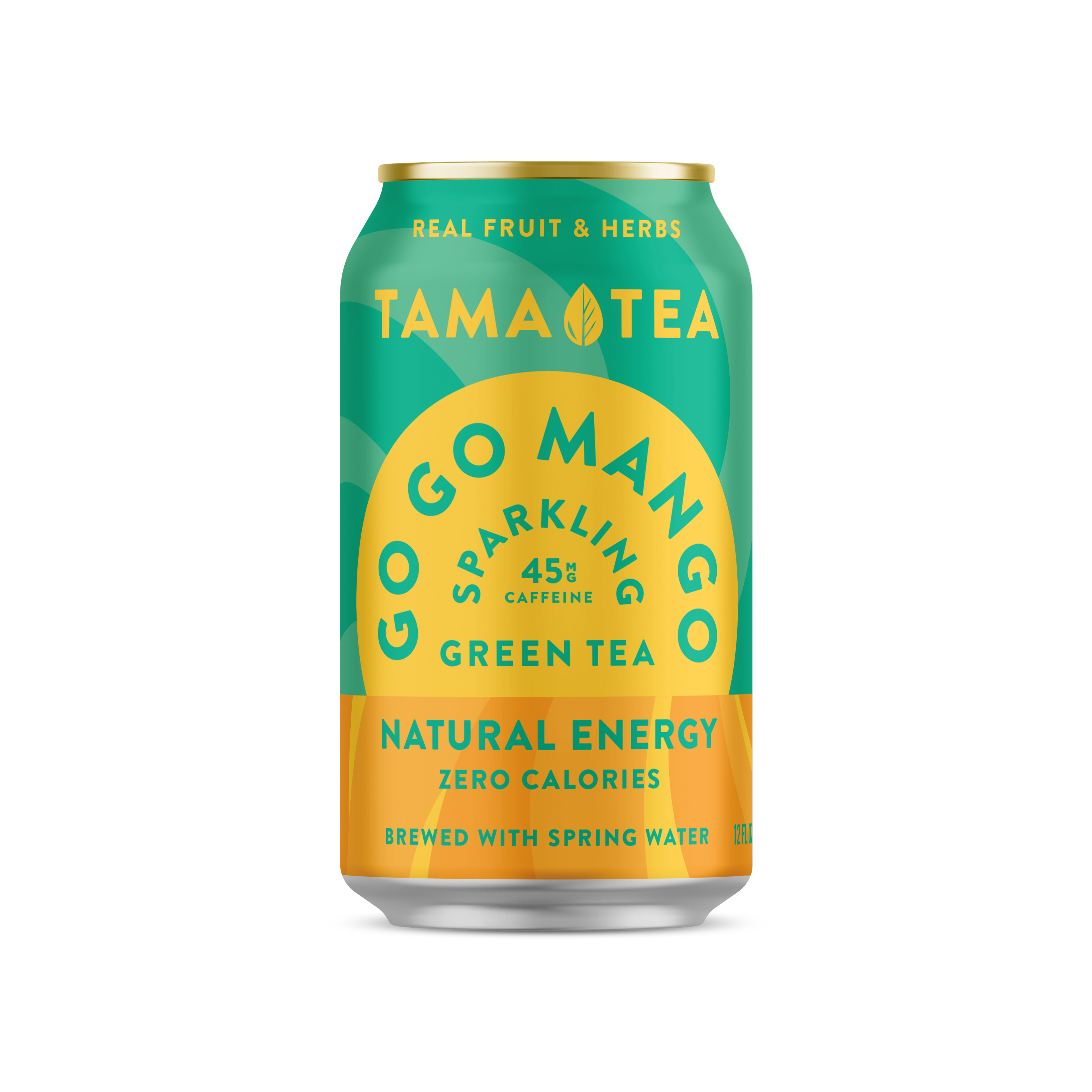 Sparkling Green Tea - Tama Tea GoGo Mango 12 oz - LOCAL