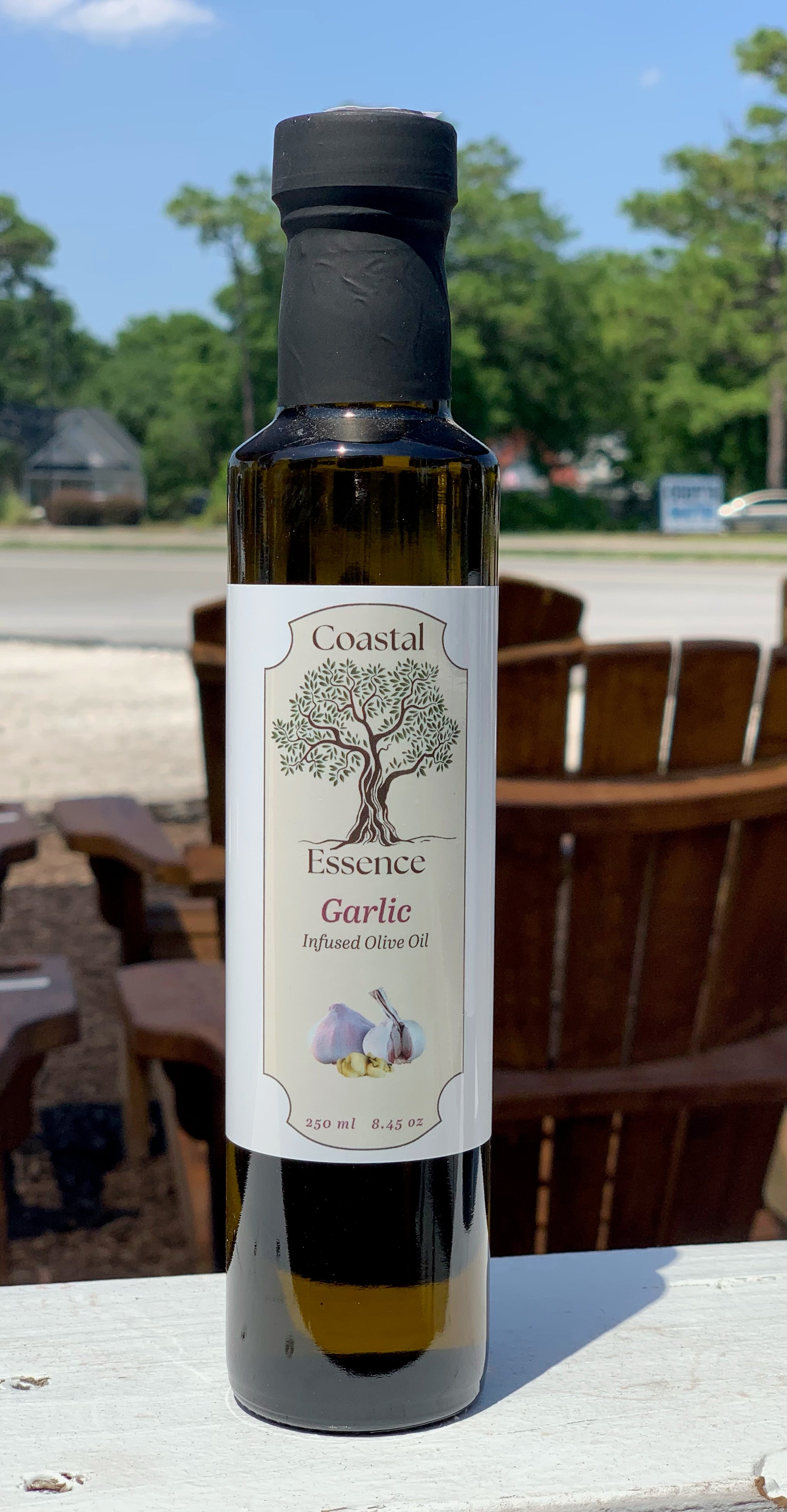 Olive Oil- Infused Garlic 8.45 oz- LOCAL