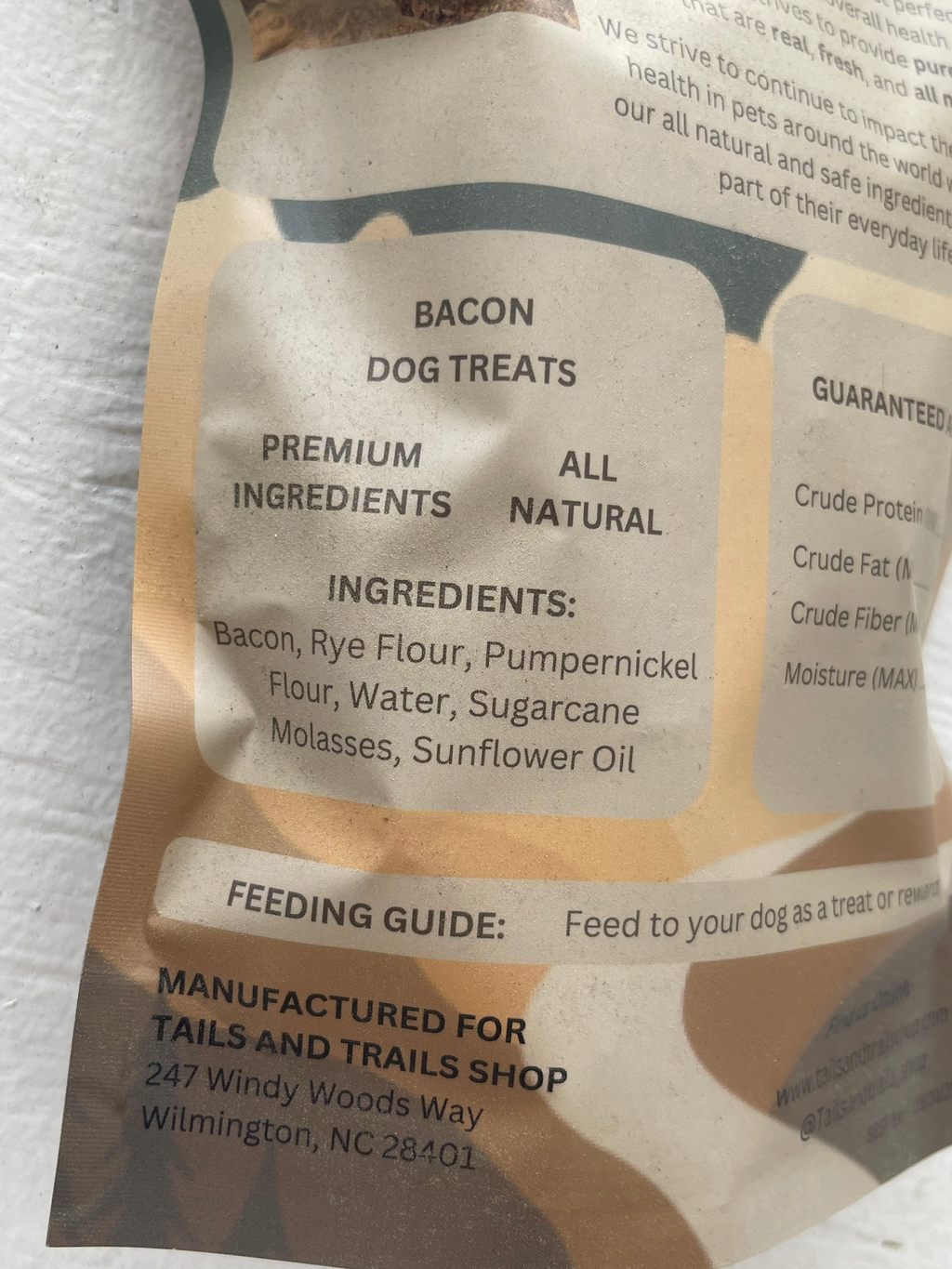 Tails & Treats dog treats - BACON