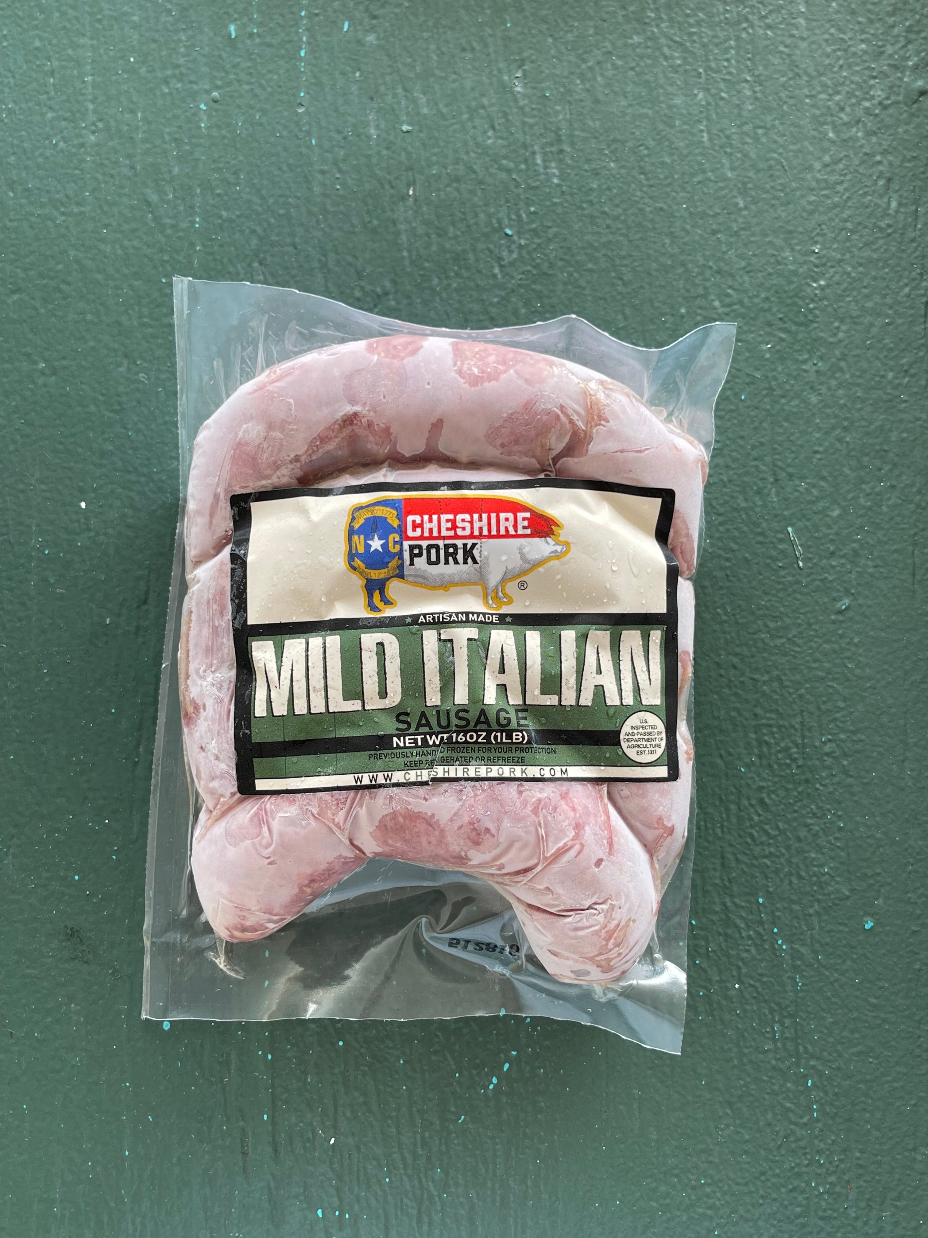 Cheshire pork- Mild Italian Sausage 16 oz