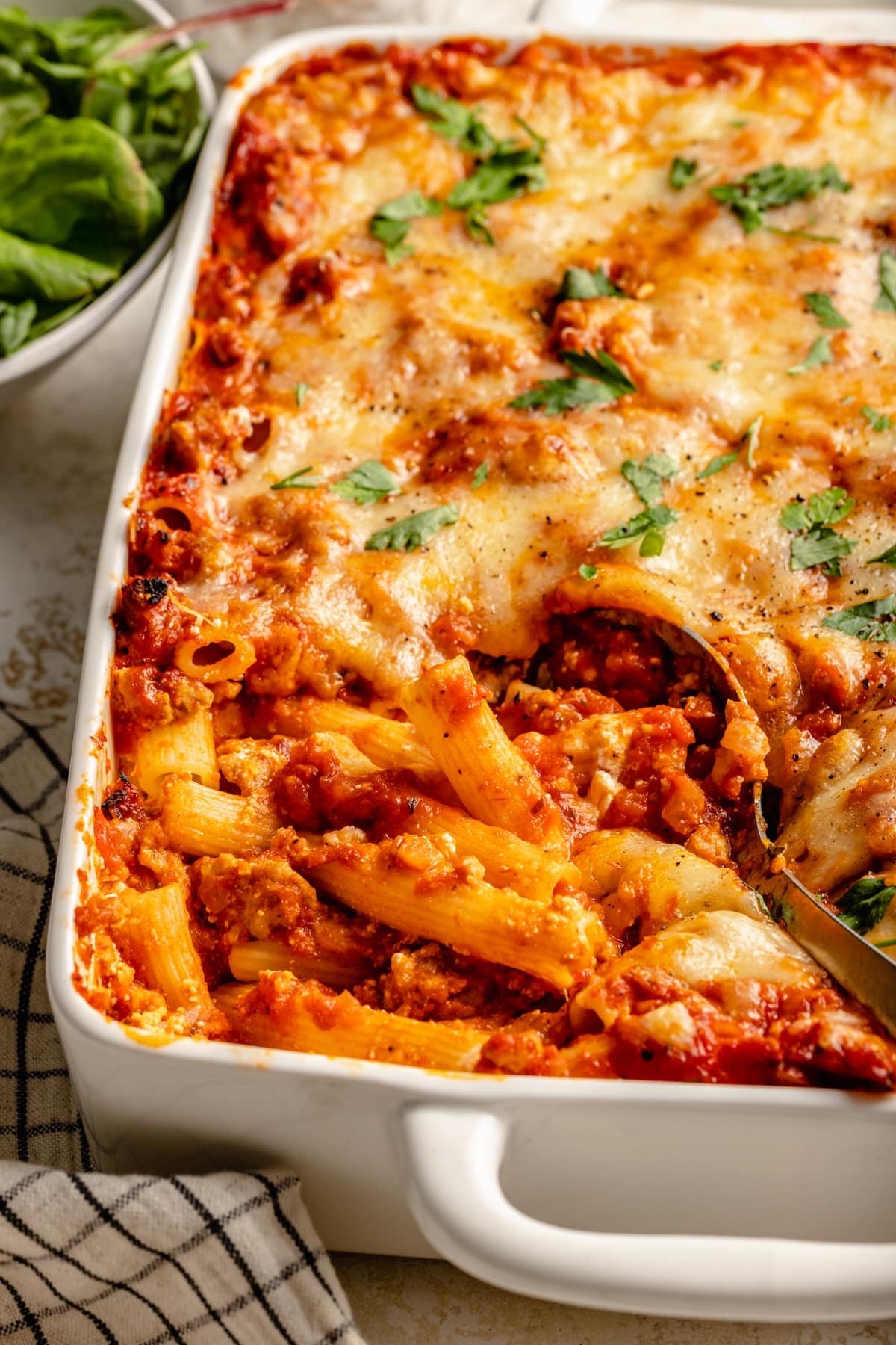 Baked Ziti (serves 2-3)