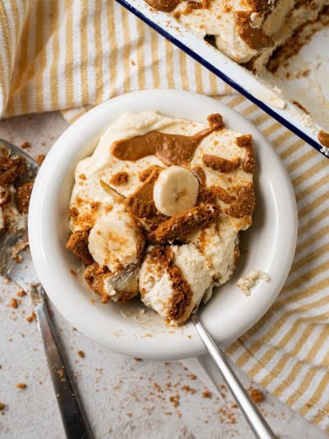 Biscoff Pumpkin Butter & Banana Pudding- 12 oz.